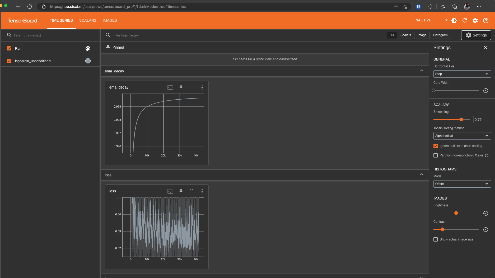 TensorBoard Single Page